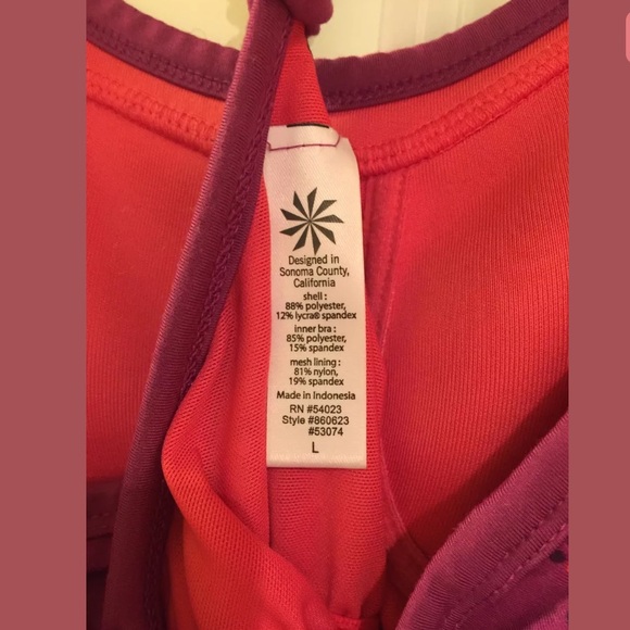 Athleta Pavitra Yoga Tank Top. Racerback Siz L. - Picture 3 of 4